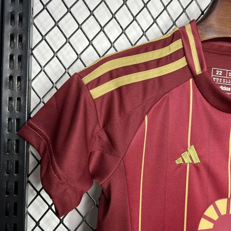 Roma Soccer Jersey Home Kids Kit Jersey+Shorts 2024/25