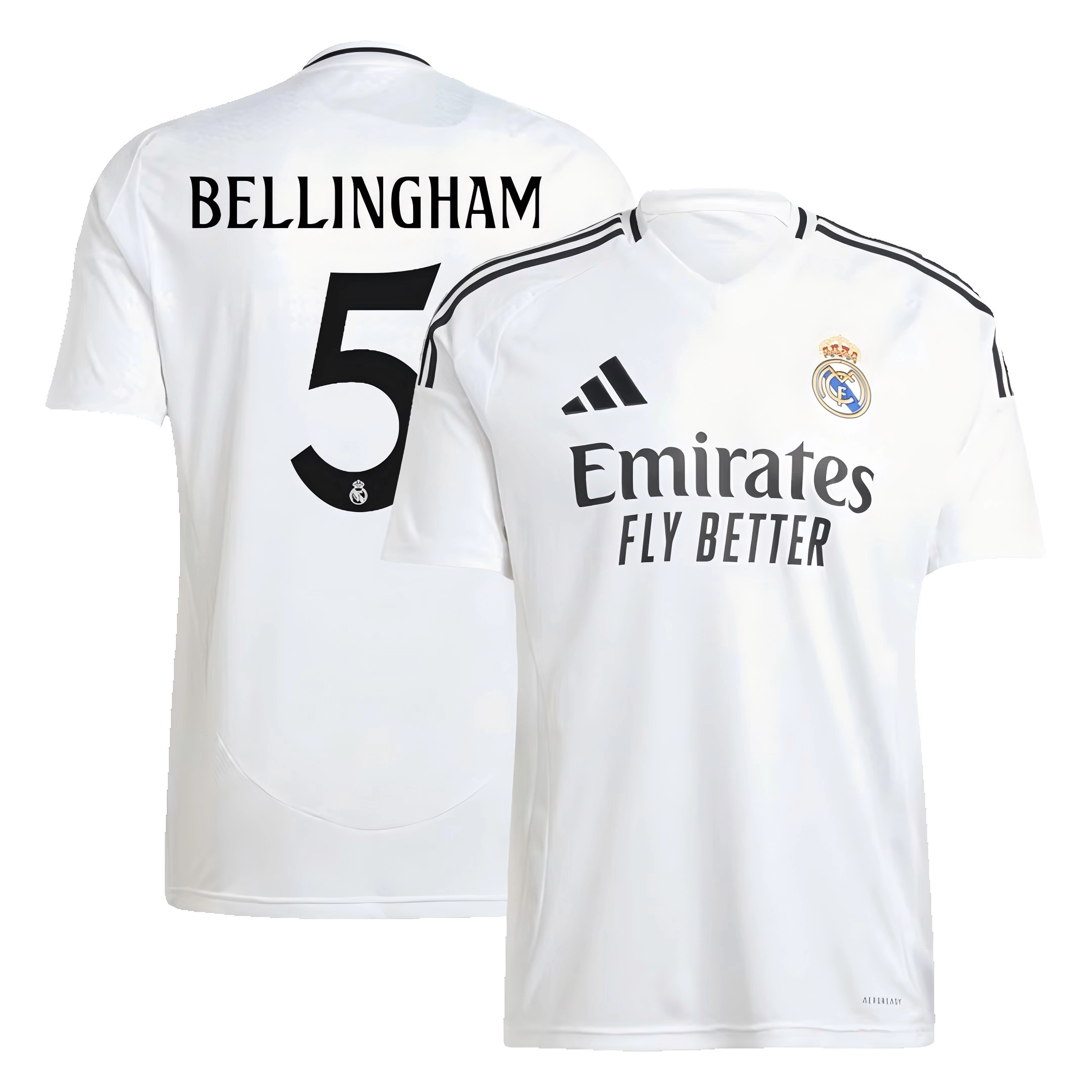 BELLINGHAM #5 Real Madrid Soccer Jersey Home Custom Shirt 2024/25