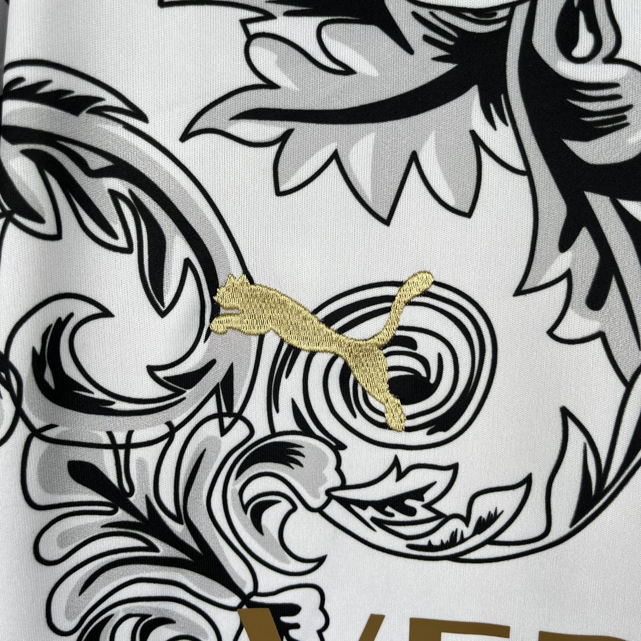 Italy Soccer Jersey x Versace White Special Edition Custom Shirt 2024