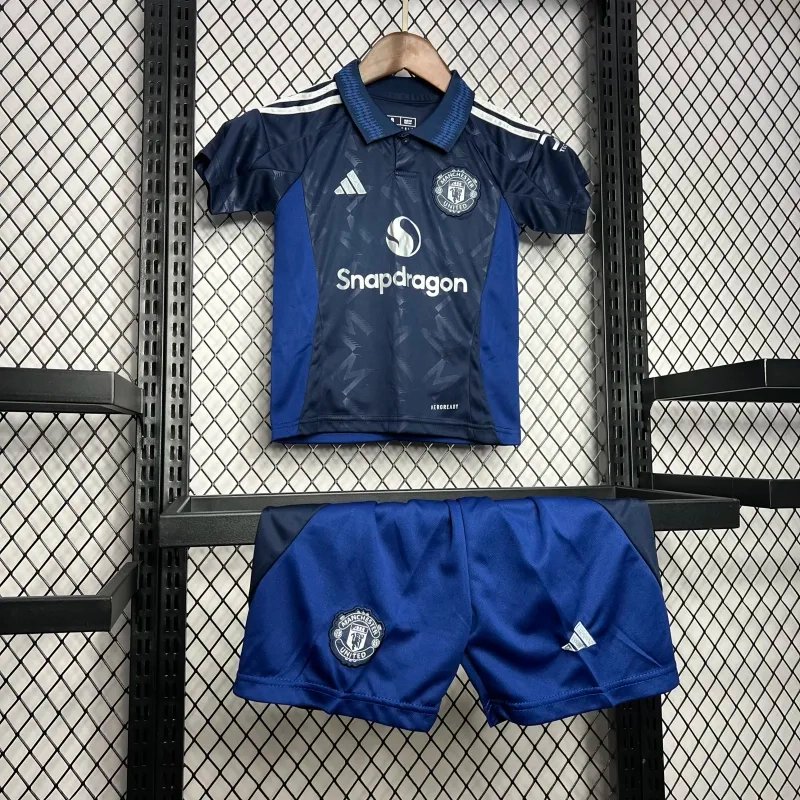 Manchester United Away Kids Kit Jersey+Shorts 2024/25