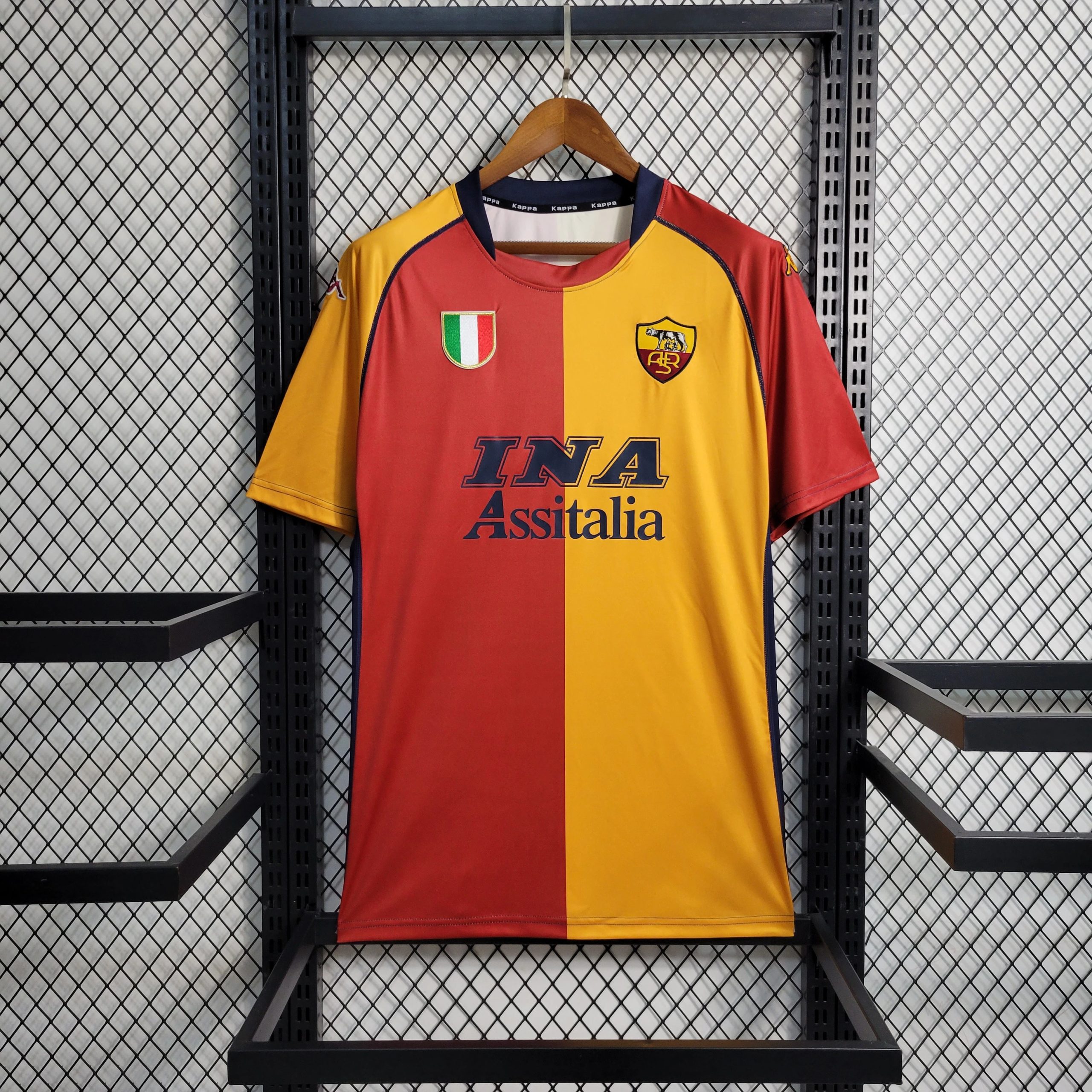 Roma Retro Soccer Jersey Home Custom Shirt 2001/02