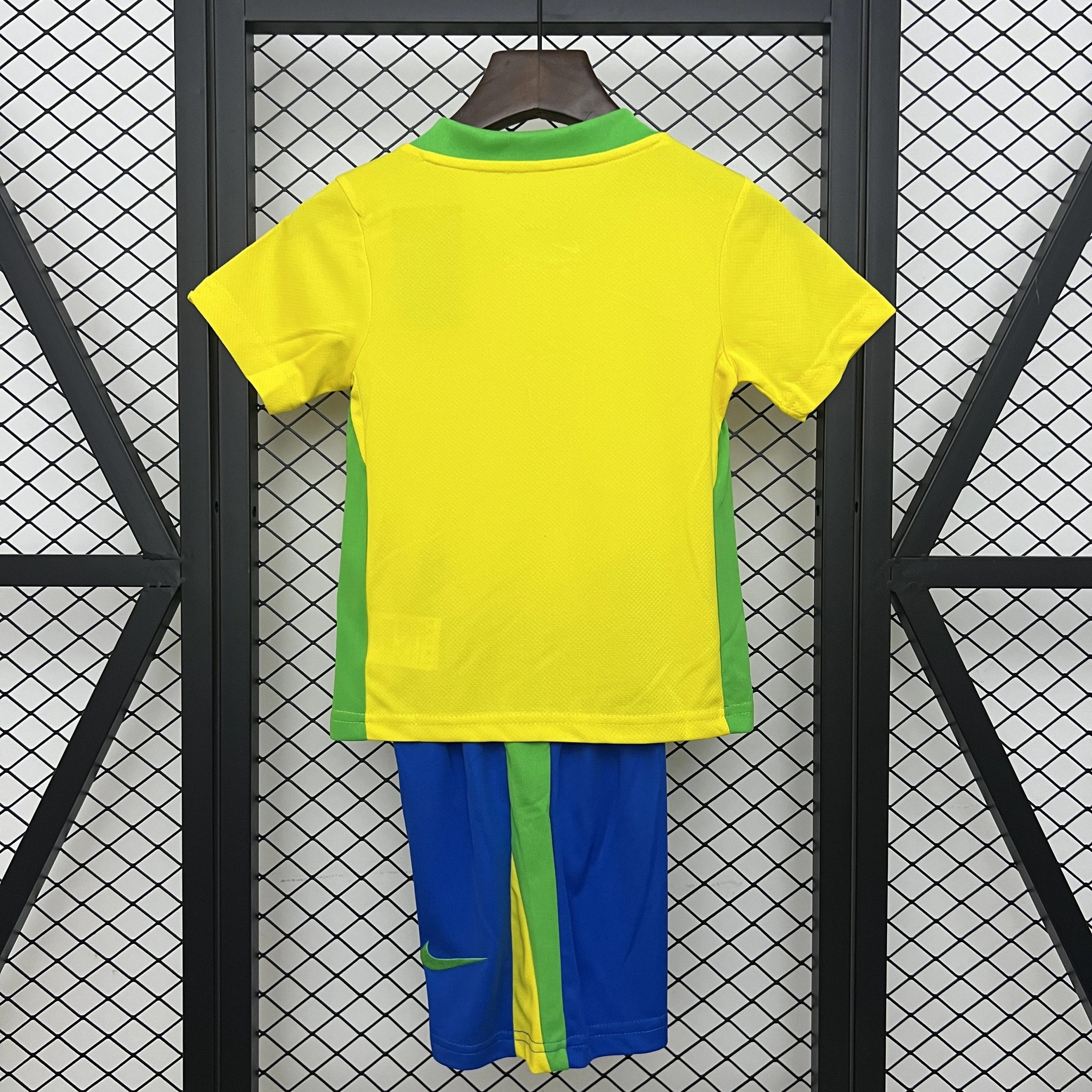 Brazil Home Soccer Uniform Kids Kit Jersey+Shorts 2025