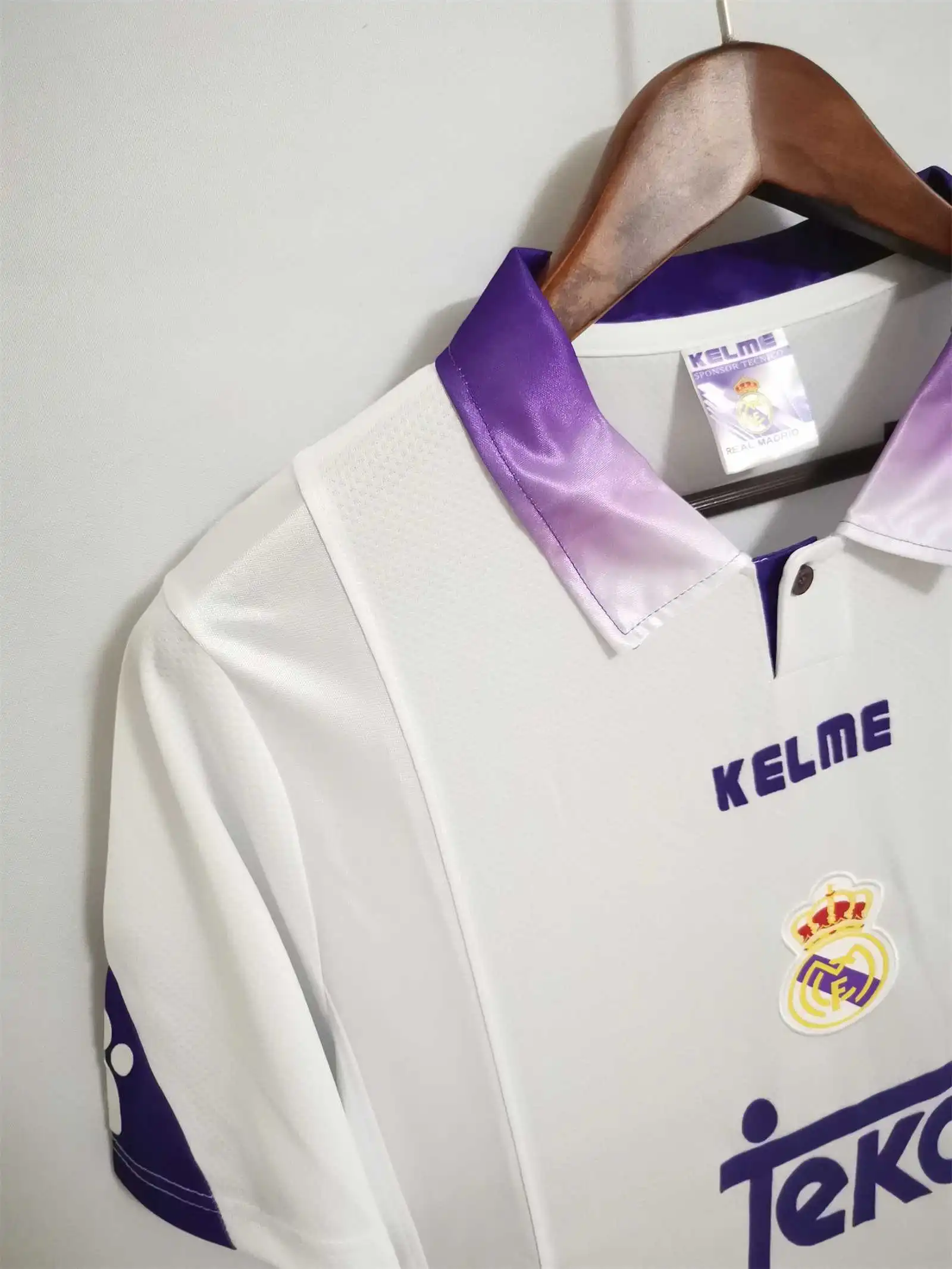 Real Madrid Retro Jersey Home Custom Soccer Shirt 1997-98