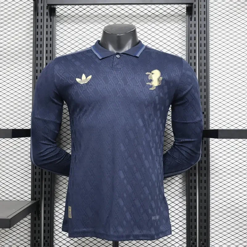 Juventus Authentic Soccer Jersey Third Away Long Sleeve Shirt 2024/25