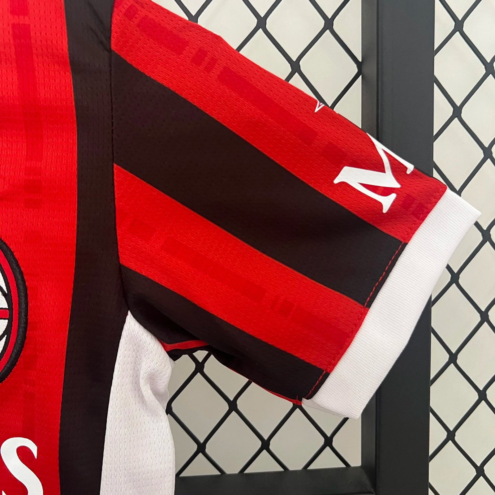AC Milan Soccer Jersey Home Kids Kit Jersey+Shorts 2024/25