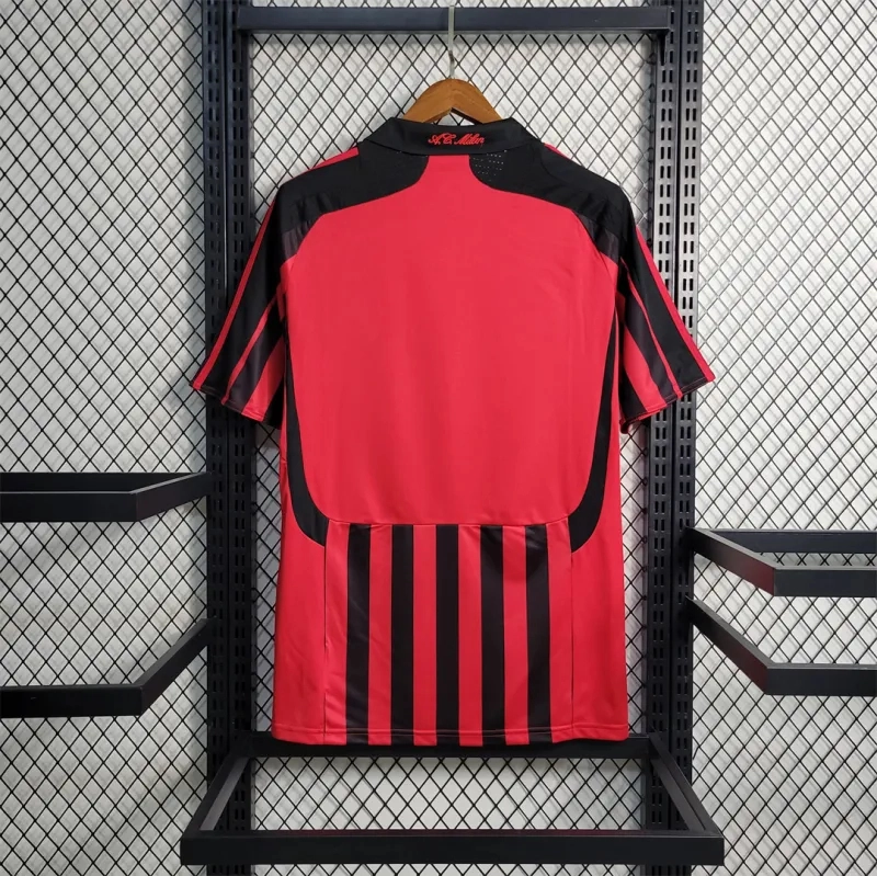 AC Milan Retro Soccer Jersey Home Custom Shirt 2007/08