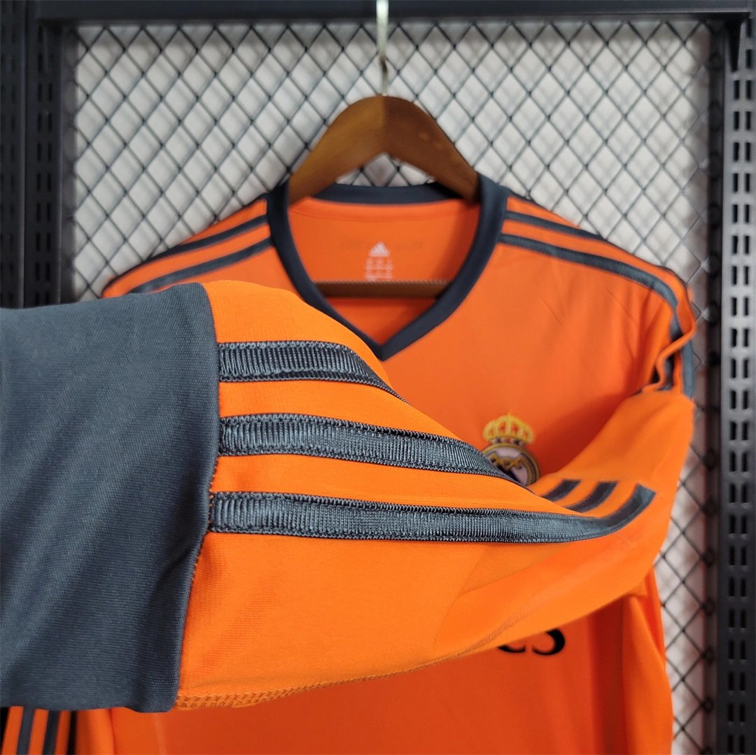 Real Madrid Retro Jersey Third Away Long Sleeve Custom Soccer Shirt 2013/14