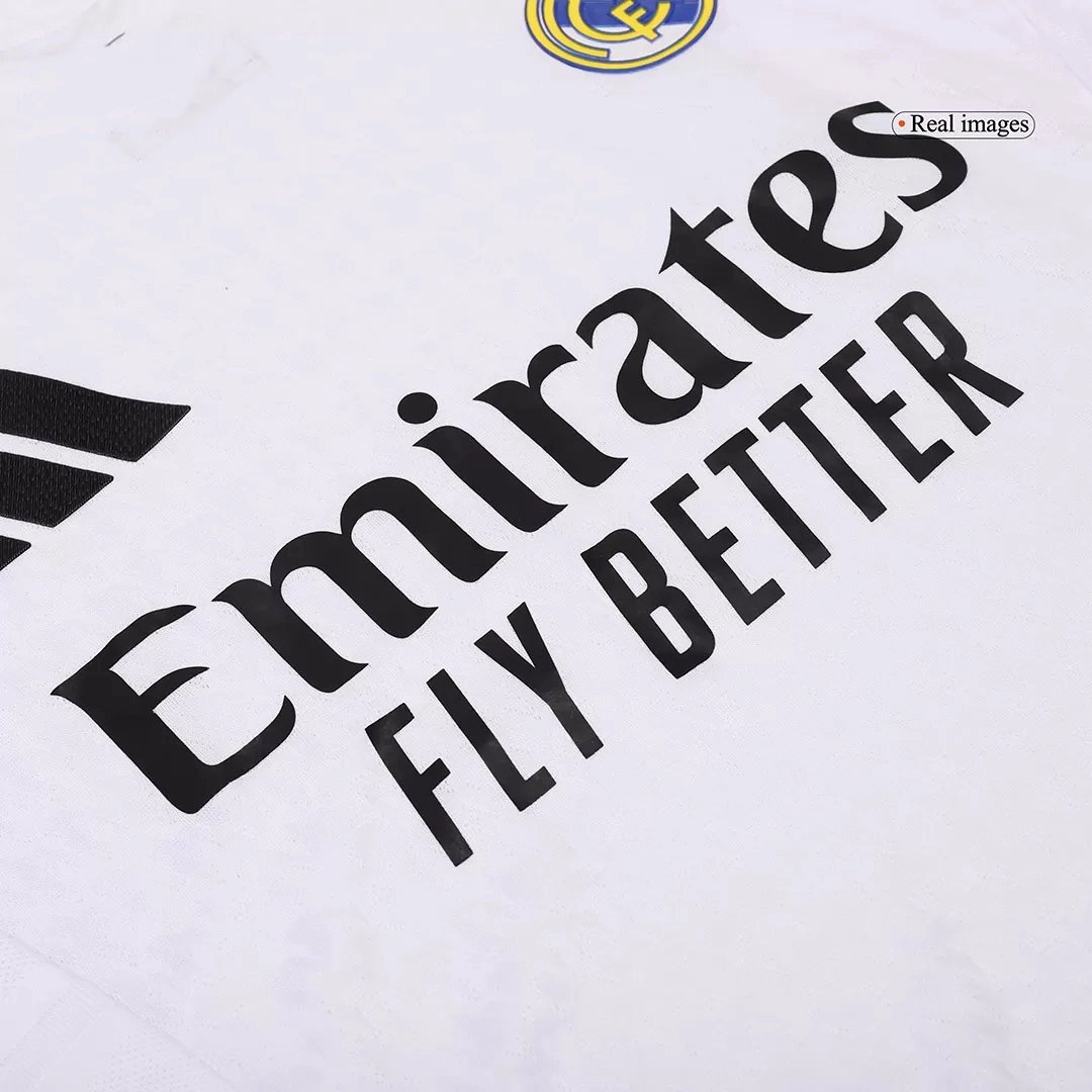 Real Madrid Authentic Soccer Jersey Home Long Sleeve Shirt 2024/25