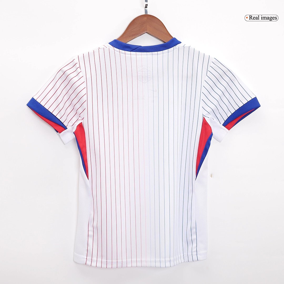 France Away Football Uniform Kids Kit Jersey+Shorts EURO 2024