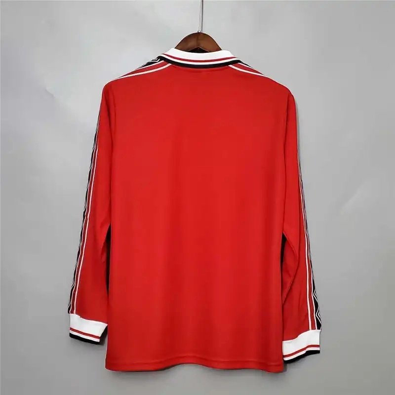 Manchester United Retro Home Long Sleeve Football Jersey Shirt 1998/99
