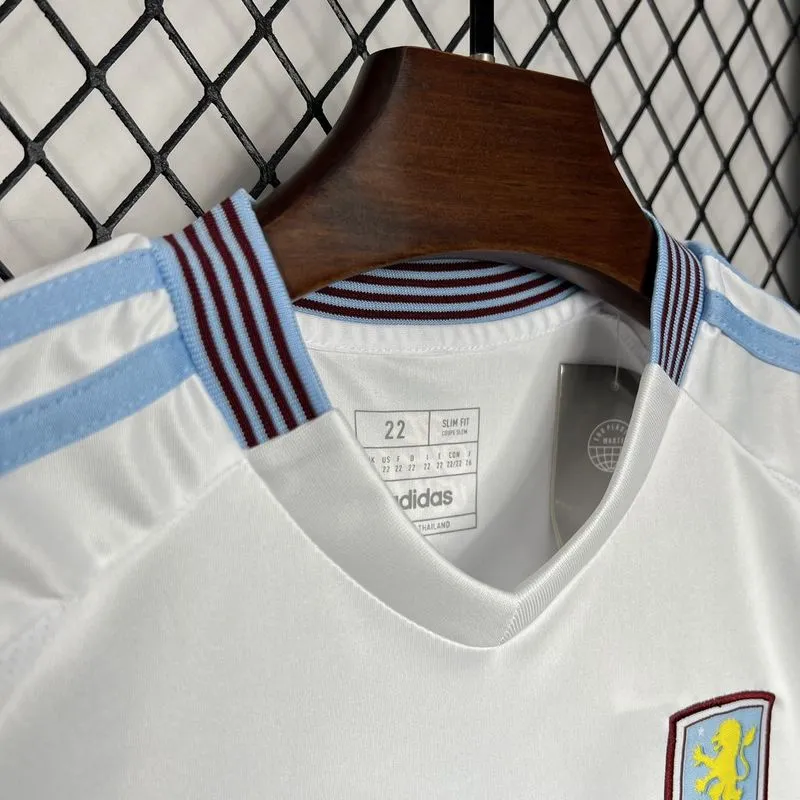 Aston Villa Football Jersey Away Kids Kit Jersey+Shorts 2024/25