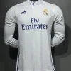 Real Madrid Authentic Retro Jersey Home Long Sleeve Soccer Shirt 2016/17