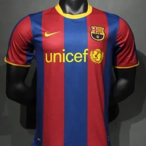 Authentic Barcelona Retro Jersey Home Soccer Shirt 2010-11