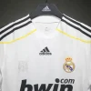 Real Madrid Authentic Retro Jersey Home Long Sleeve Soccer Shirt 2009/10
