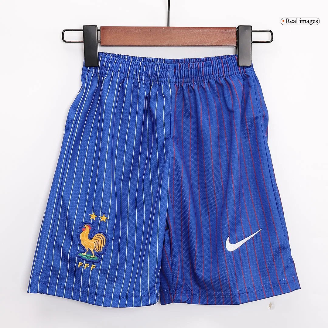 France Away Football Uniform Kids Kit Jersey+Shorts EURO 2024