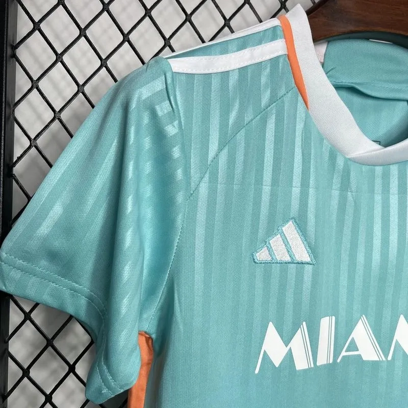 Inter Miami Soccer Jersey Third Away Kids Kit Jersey+Shorts 2024