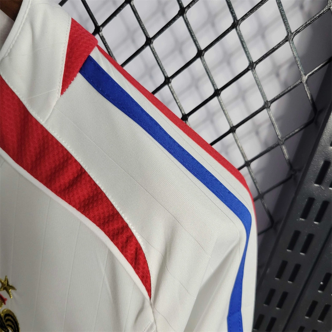 France Retro Soccer Jersey Away Custom Shirt World Cup 2006