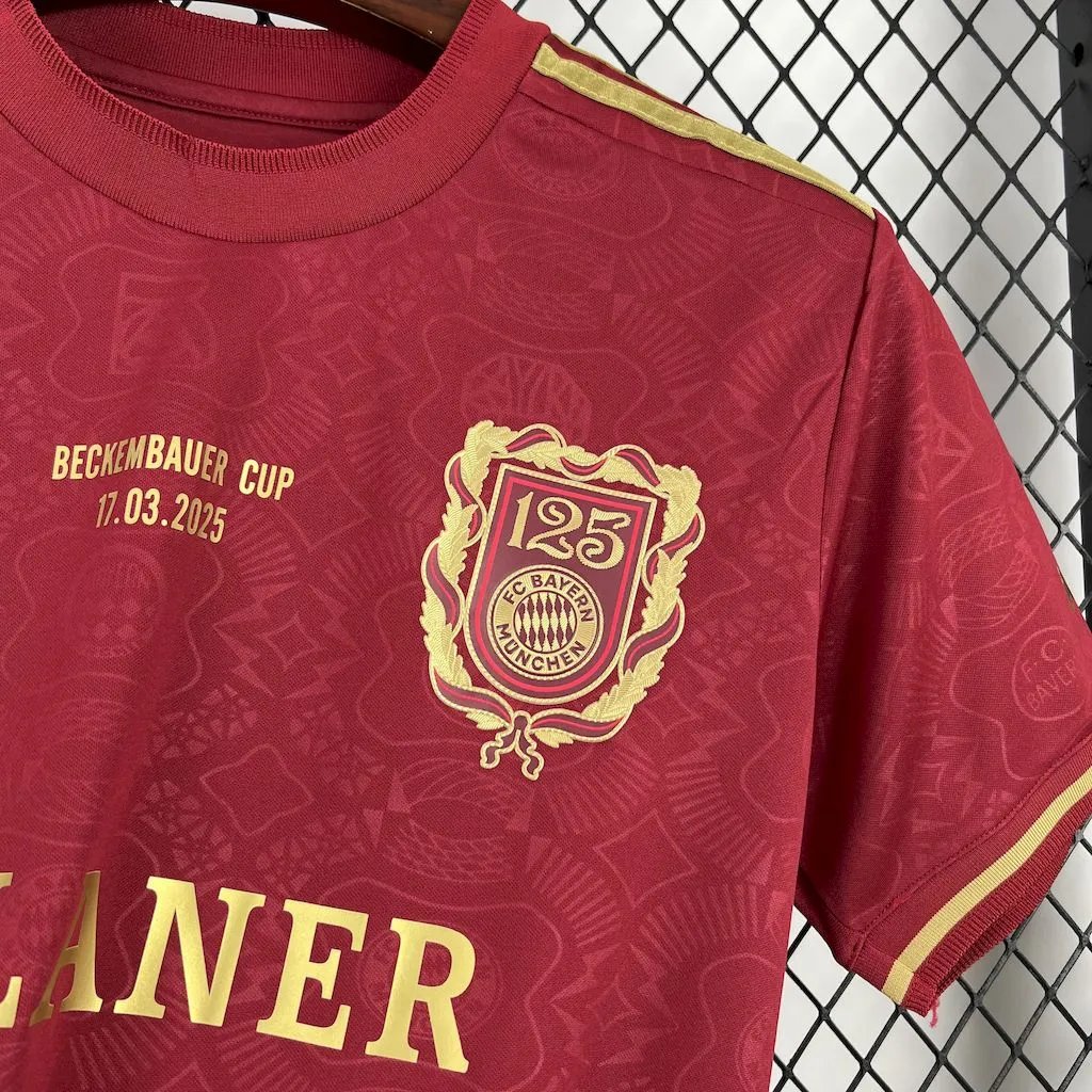 Bayern Munich Soccer Jersey 125th Anniversary Beckenbauer Cup Shirt 2025/26