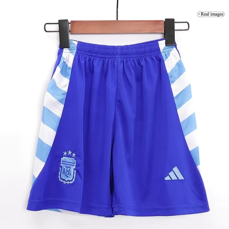 Argentina Away Soccer Uniform Kids Kit Jersey+Shorts 2024