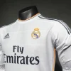 Real Madrid Authentic Retro Jersey Home Long Sleeve Soccer Shirt 2013/14