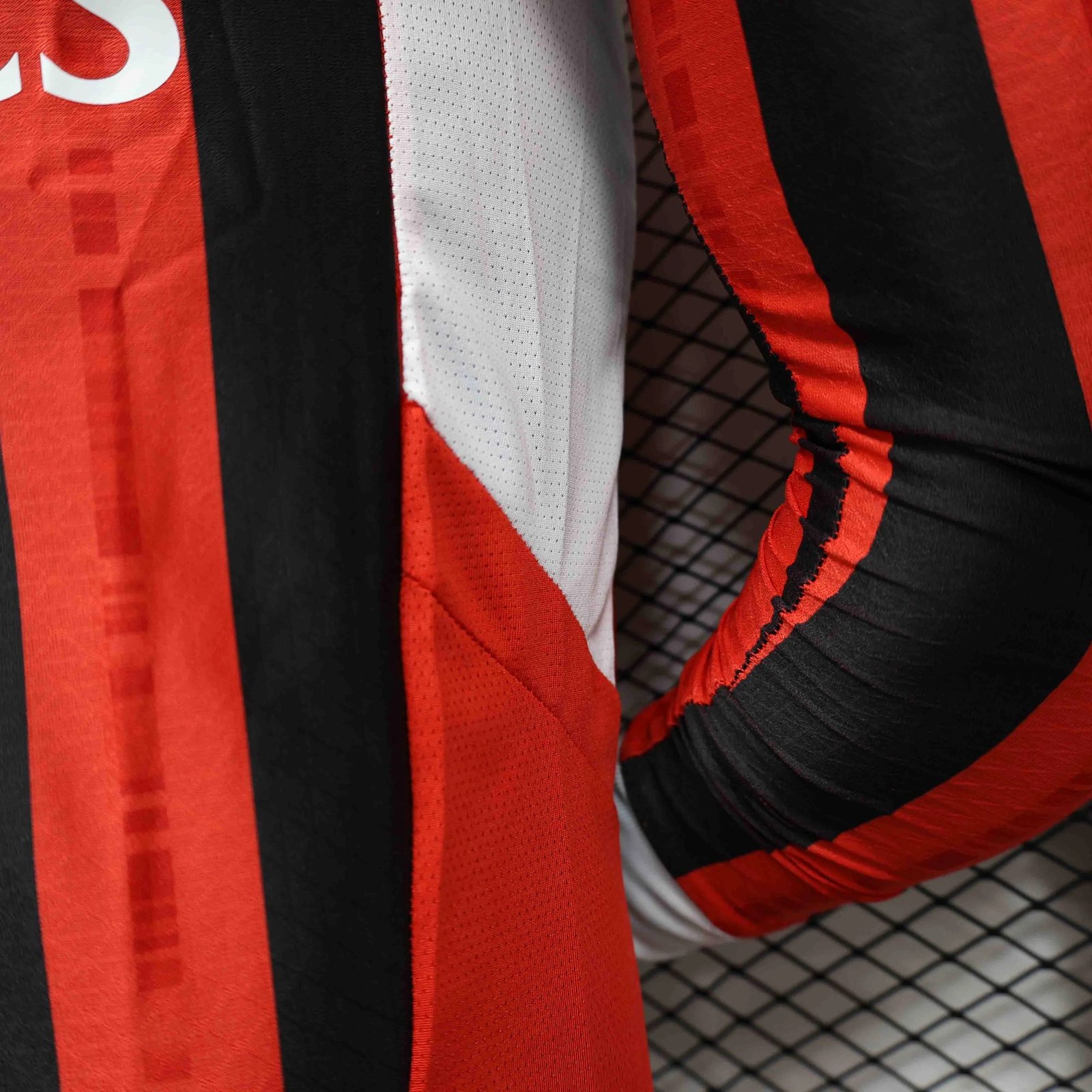AC Milan Authentic Soccer Jersey Home Long Sleeve Shirt 2024/25