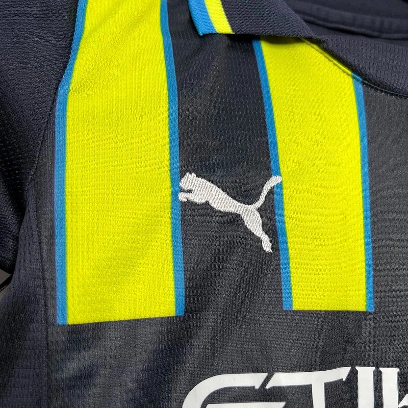 Manchester City Away Kids Kit Jersey+Shorts 2024/25