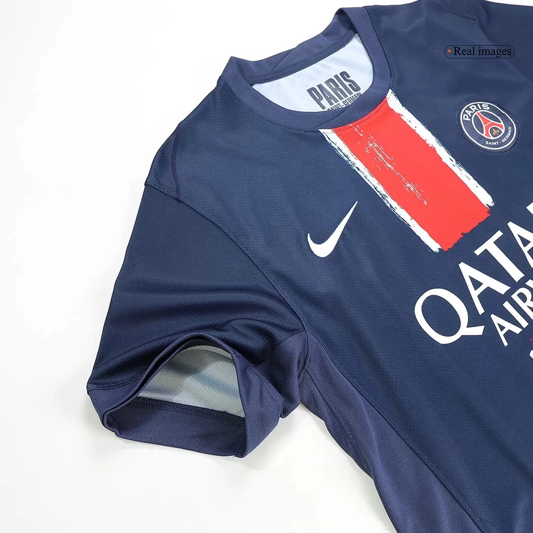 KVARATSKHELIA #7 PSG Soccer Jersey Home Custom Shirt 2024/25