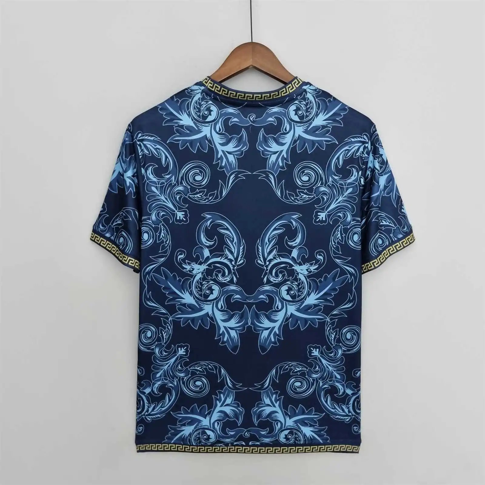 Italy Soccer Jersey x Versace Blue Special Edition Custom Shirt 2022