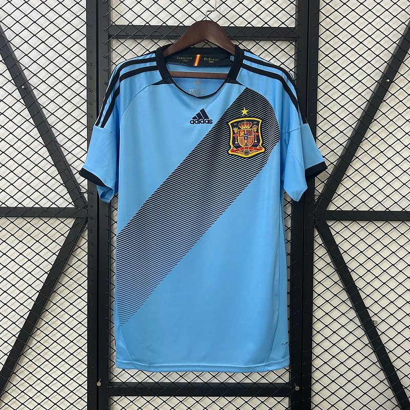 Spain Retro Soccer Jersey Away Custom Shirt 2012