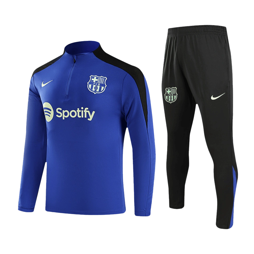 Barcelona Zipper Sweat Kit (Top+Pants) Blue 2024/25