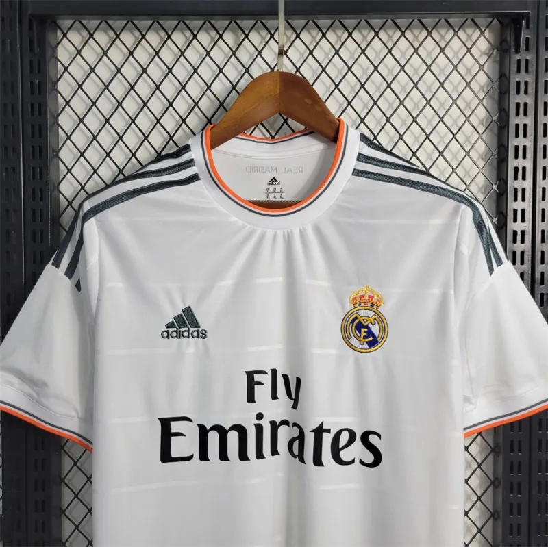 Real Madrid Retro Jersey Home Custom Soccer Shirt 2013/14