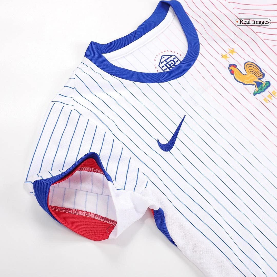 France Away Football Uniform Kids Kit Jersey+Shorts EURO 2024