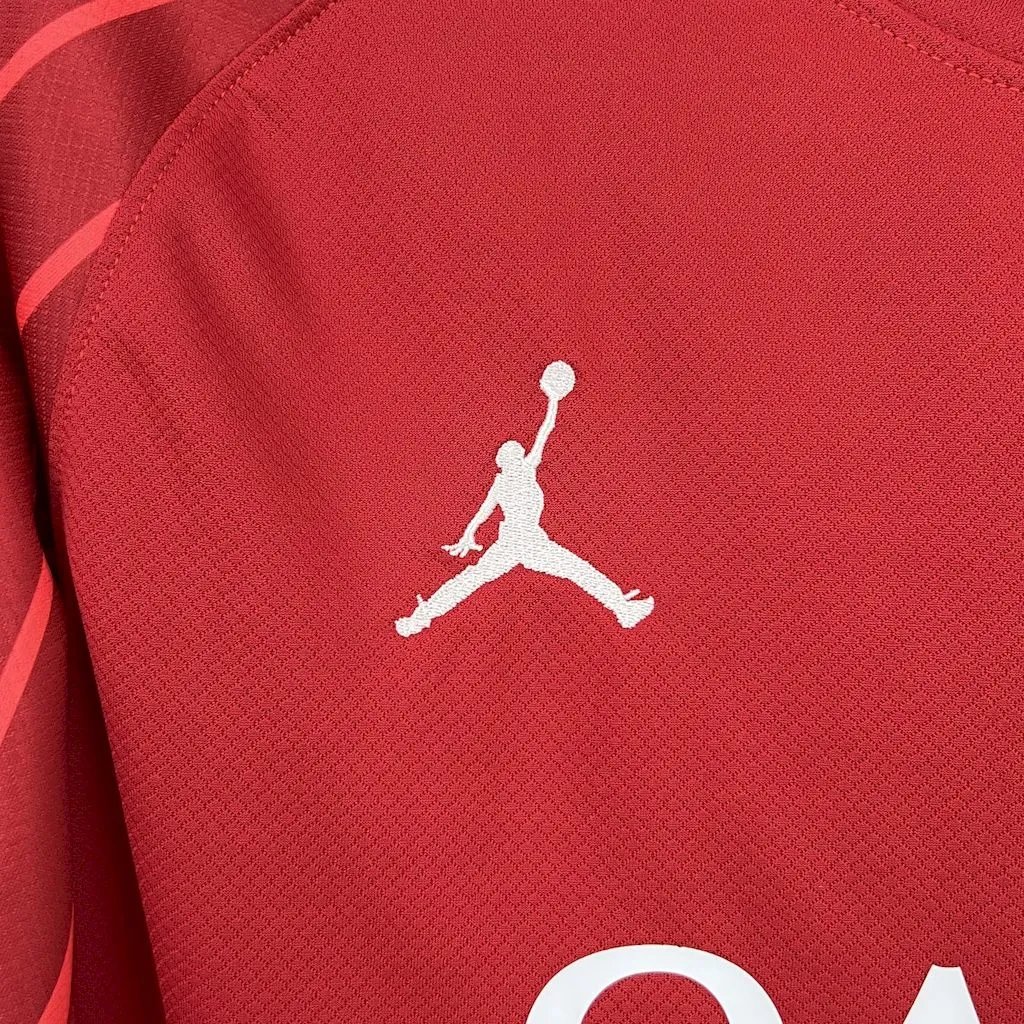 PSG Soccer Jersey Red Custom Long Sleeve Shirt 2025/26