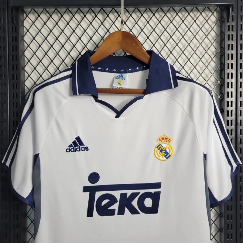 Real Madrid Retro Jersey Home Custom Soccer Shirt 2000-01