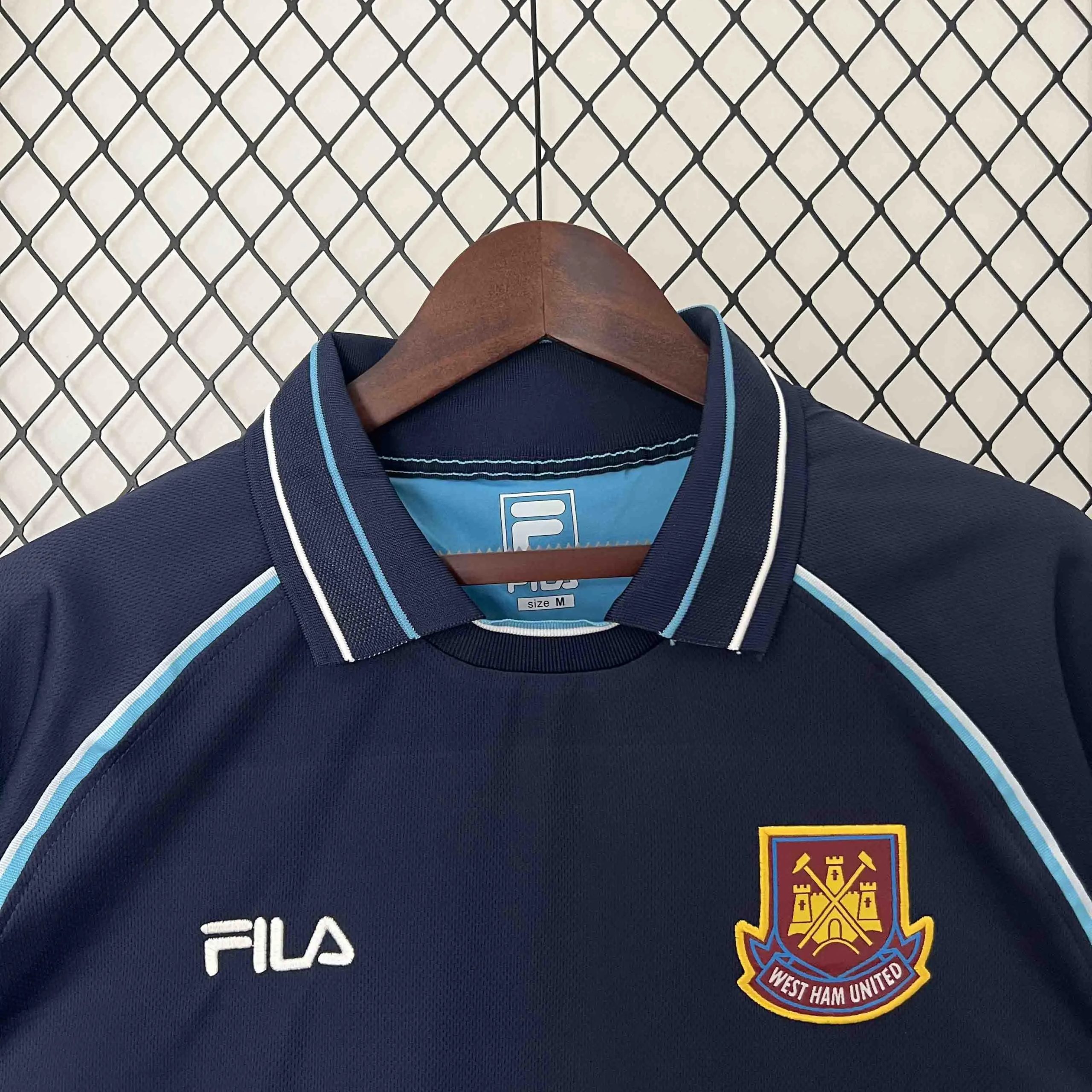 West Ham United Retro Football Jersey Third Away Custom Shirt 1999/01