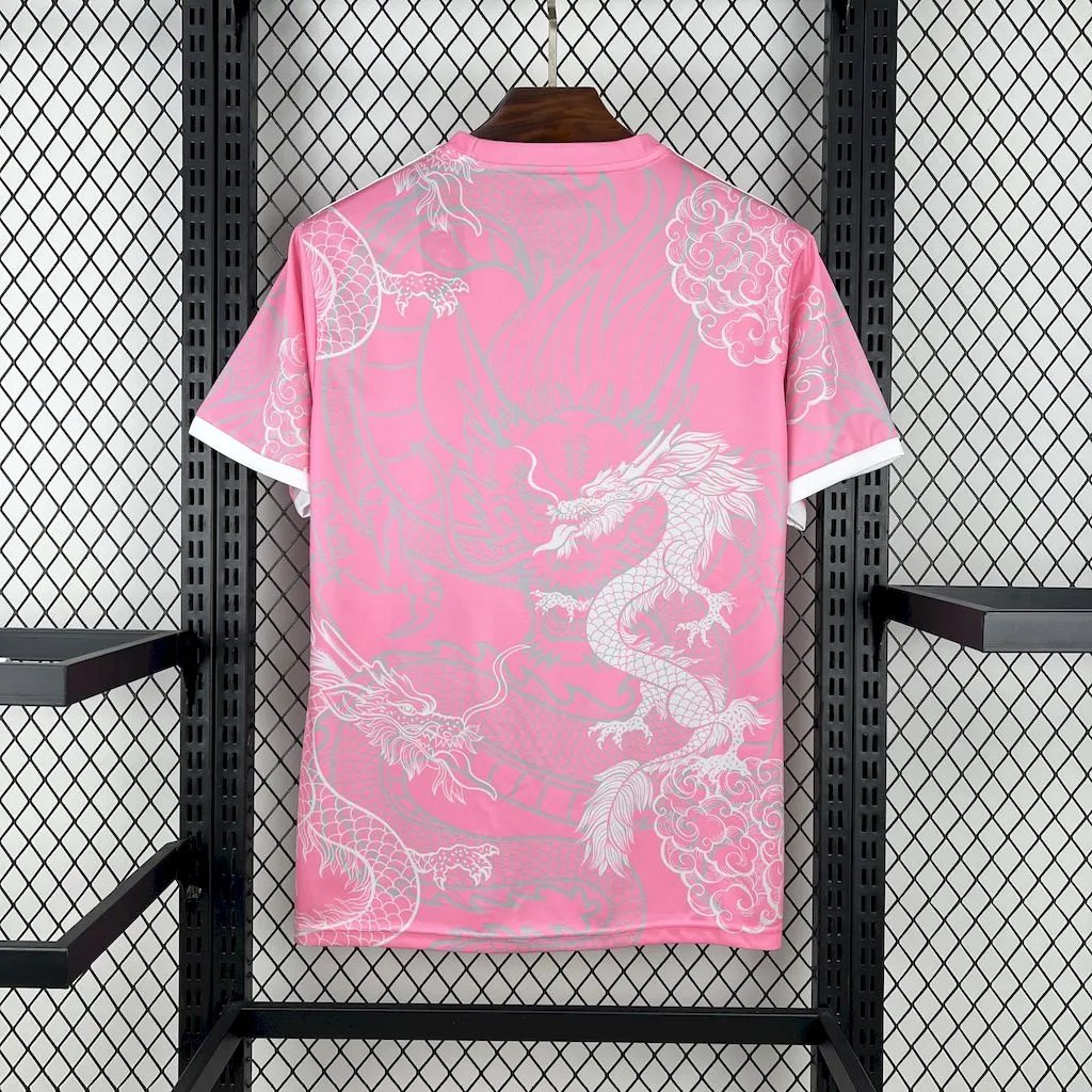 Real Madrid Soccer Jersey Dragon Pink Special Edition Custom Shirt 2025/26