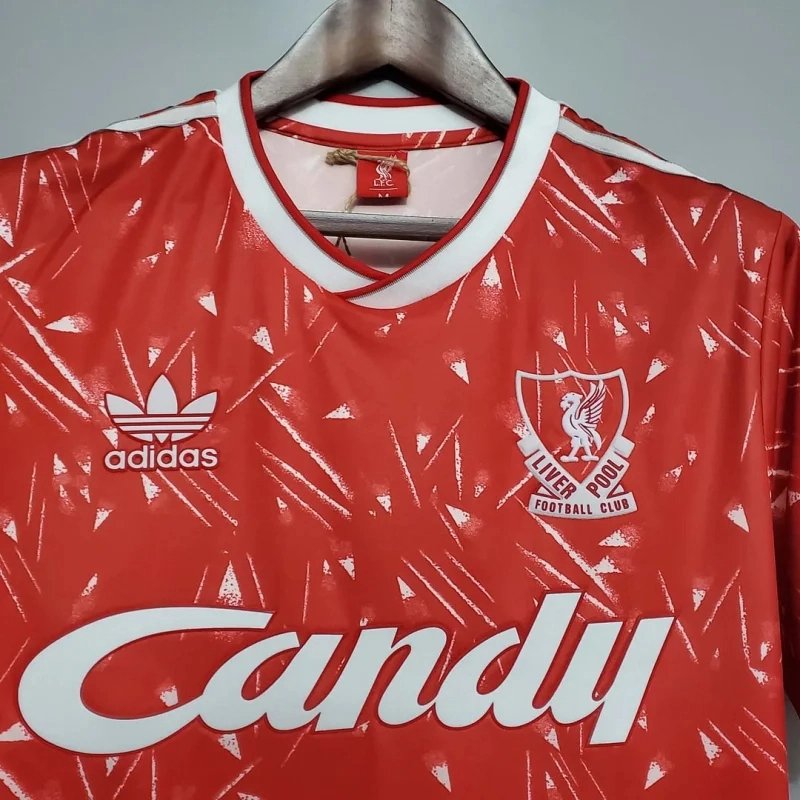 Liverpool Retro Football Jersey Home Custom Shirt 1989-91