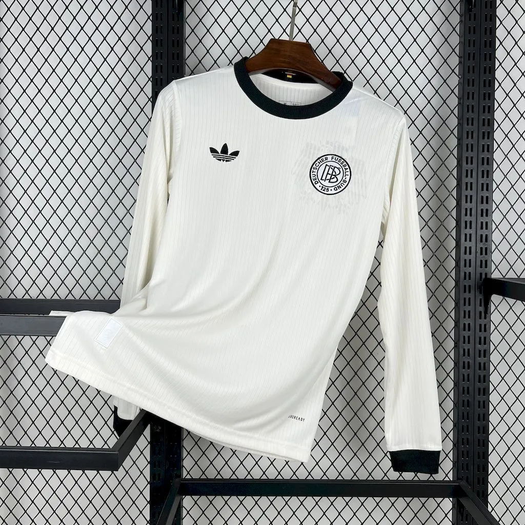 Germany Football Jersey Custom Long Sleeve Shirt 2025 125th Anniversary