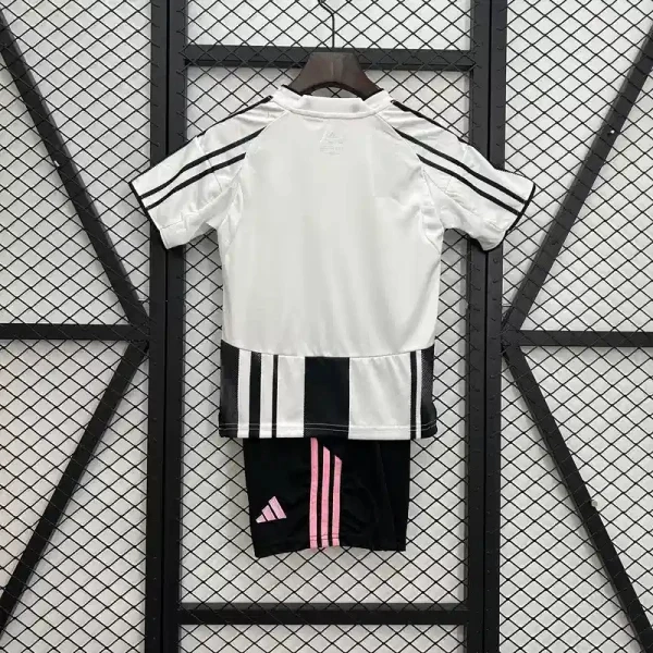 Juventus Soccer Jersey Home Kids Kit Jersey+Shorts 2025/26