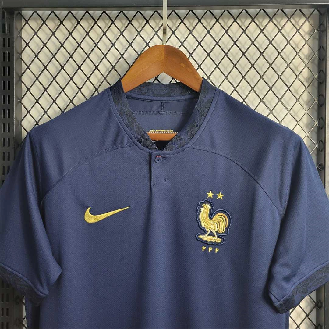 France Retro Soccer Jersey Home Custom Shirt World Cup 2022
