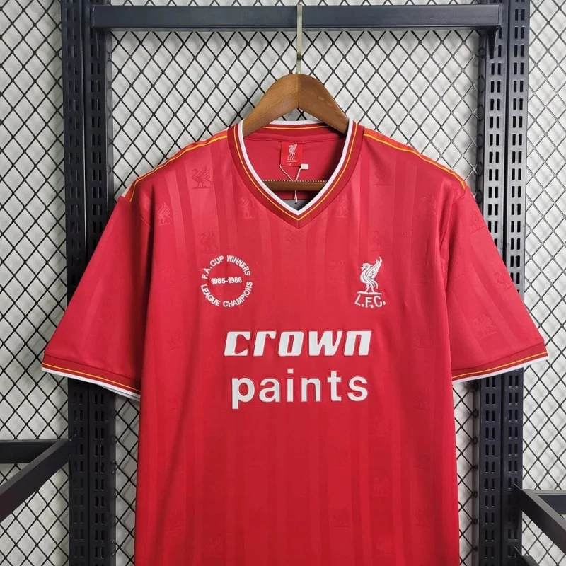 Liverpool Retro Football Jersey Home Custom Shirt 1985-86