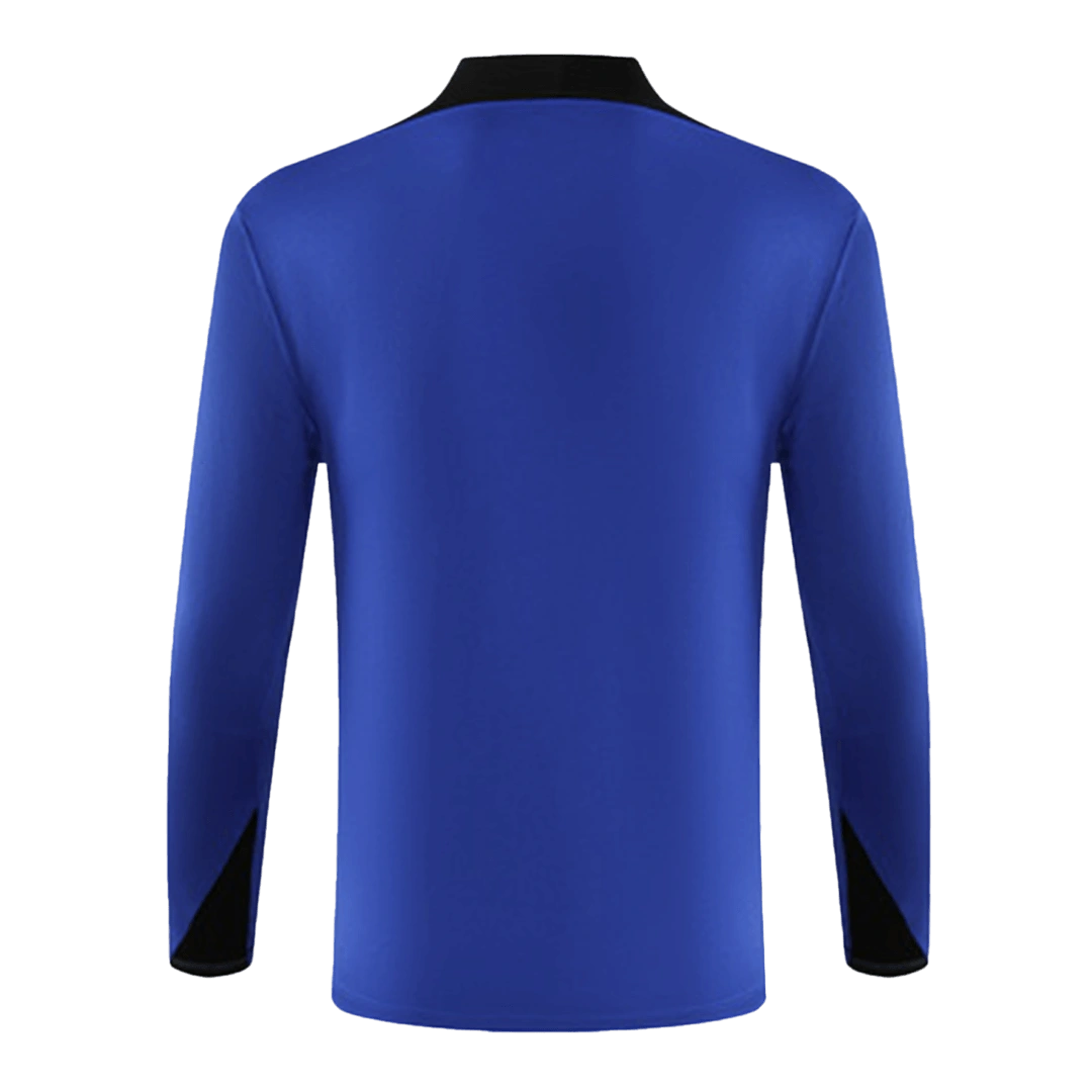 Kids Barcelona Zipper Sweat Kit (Top+Pants) Blue 2024/25