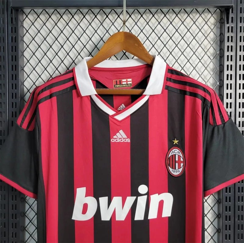 AC Milan Retro Soccer Jersey Home Custom Shirt 2009/10