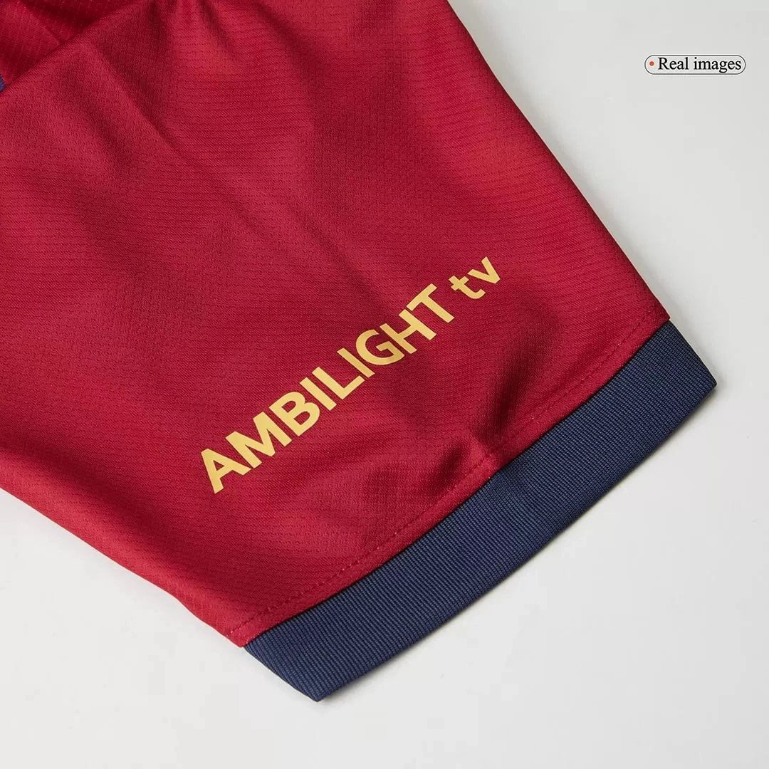 RAPHINHA #11 Barcelona Home Soccer Jersey 2024/25 - Spotify Logo Without Text