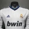 Real Madrid Authentic Retro Jersey Home Long Sleeve Soccer Shirt 2012/13