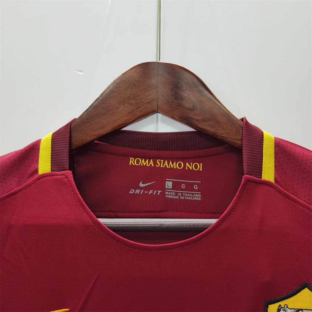 Roma Retro Soccer Jersey Home Custom Shirt 2017/18