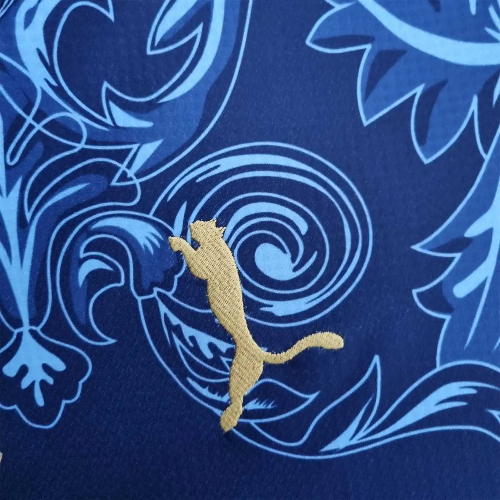 Italy Soccer Jersey x Versace Blue Special Edition Custom Shirt 2022