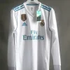 Real Madrid Authentic Retro Jersey Home Long Sleeve Soccer Shirt 2017/18