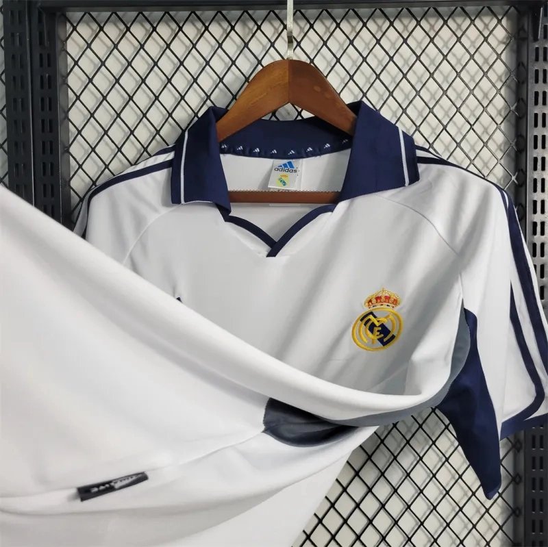 Real Madrid Retro Jersey Home Custom Soccer Shirt 2000-01