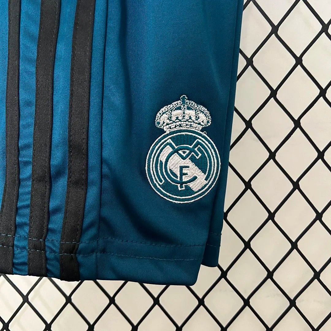 Real Madrid Retro Jersey Third Away Kids Kit Jersey+Shorts 2017/18